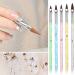Acrylic Nail Brush Set - 5 Pcs Round Sable Design Art UV Gel DIY Brush Pen Tool Set No.4/6/8/10/12 - Buy Online on GoSupps.com