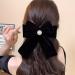 Hair Ribbon Hair Bow Clips Velvet Hair Bows for Women 2PCS Velvet Bow Clip 6.3 Inch Soft Velvet Ribbon Bows for Hair French Velvet Bow Hair Clip for Girls - Buy Online on GoSupps.com