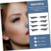 Beatifufu 4 pairs Waterproof Face Natural Supplies Decals Girls Eye Adhesive Temporary Strip Eyeliner Long 4x1.5cm Blue - Buy Online on GoSupps.com