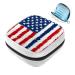 GIAPB Sanitary Napkin Storage Bag Period Bag Tampon Bag Makeup Bag Pad Pouch Cartoon American Flag Color2250