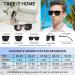Men's Reading Sunglasses - Durable Spring Hinges UV Protection Comfortable Fit | Black 1.50 - Buy Online on GoSupps.com