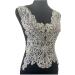 Handmade White Rhinestone Lace Bodice Applique Trim for Dress - 16 Colors, Beads & Sequins Sew-On Patches - Buy Online on GoSupps.com