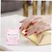 WOFASHPURET Nail Art Brush Cup Crystal Glass Gaiwan Pink Square 5.70X5.40X5.40CM Pink - Buy Online on GoSupps.com