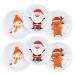 Anstore 6X Pocket Warmers Reusable Christmas Hand Warmers for Children (Santa Claus/Snowman/Reindeer)