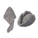 Domxies Microfiber Hair Towel Wrap, Hair Drying Towel, Ultra Absorbent Fast Drying Hair Towel Wraps for Wet Hair, Long, Curly, Thick, Frizzy Hair (Grey)