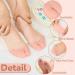 4 Pairs Toe Protectors with Metatarsal Pads - Silicone Toe Sleeves for Comfort & Protection from Calluses & Blisters - Available in White & Nude for Men & Women - Buy Online on GoSupps.com