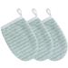 Kinhwa make-up removered glove super gentle microfiber Slip-up glove reusable facial cleaning and make-up only with water 13cm x 20cm 3 pieces (green) green 3 pieces (1 Pack)
