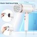 2000W Professional Ionic Hair Dryer with Diffuser | Fast Drying, Powerful Blow Dryer for Women | 2 Speed, 3 Heat Settings | Cool Shot Button | Travel-Friendly (White) - Buy Online on GoSupps.com