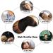 Original Eclipse of Moon Sleep Mask Eye Cover for Sleeping Blindfold with Adjustable Strap Blocks Light Night Travel Nap for Men Women - Buy Online on GoSupps.com