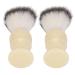 2 Pack Men's Beard Brush - Fine Synthetic Bristles for Grooming & Shaving - Perfect Home Salon Accessory - Buy Online on GoSupps.com