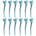 Magideal 12x/ Set made of compartment clamping hairdresser compartment clip clips hair clips hair clips diy hair clips hair dressing salon sectioning clamps blue