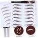Balacoo 5pcs Eyebrow Stickers Black Stickers Authentic Eyebrows Makeup Brow Sticker Miss Natural Blush - Buy Online on GoSupps.com