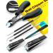 7 Pcs Toenail Clipper Kit for Ingrown, Thick Nails w 2 Year Warranty - Ingrown Toenail Tool - Professional Podiatrist Heavy Duty Toe Nail Clippers for Adult Women & Men, Manicure & Pedicure