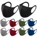 10pcs Cloth Face Masks Washable Reusable Breathable Mask Windproof 3D Soft Elastic Black Mask for Adult 10pcs-c