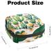MuooouM Cactus Pattern Storage Bag for Women - Portable Menstrual Cup & Zipper Bag for Teens & Girls | 4.7x6.6x6.6 in - Ideal Travel Accessory - Buy Online on GoSupps.com