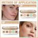 FOCALLURE GoldenAge 5-in-1 Concealer Palette - Multi-Use Color Correcting & Contour for Dark Circles | International Shipping Available - Buy Online on GoSupps.com