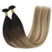 Youngsee Real Hair Bonding Extensions - Brown Blonde Balayage U Tip 50cm | 50g #2/6/24 - Buy Online on GoSupps.com