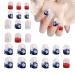 Independence Day False Nails - Flag Design Full Nails 4th Of July Cute Nails Stick On Nails Stars And Stripes Patriotic