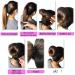 3 Pcs Magic Hair Roll Tool Set - DIY Foam Ring Shaper Snap, Bun Donut Hair Accessories for Women - Long Buckle Nylon Styling Tool in Brown - Buy Online on GoSupps.com