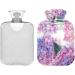 Buy Naanle Hot Water Bottle 2L - Transparent Floral Design for Pain Relief & Therapy - Buy Online on GoSupps.com