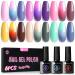 UR SUGAR Colour Changing Gel Nail Polish Set 6 Colours Thermal Mood Changing Temperature Change Gel Polish Rainbow Colour Pink Purple Blue Soak Off Gel Polish Home DIY Manicure Gift Box For Women