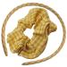 Topkids Accessories Gingham Alice Band And Matching Hair Scrunchie Set Kids Hair Accessories Hair Scrunchies For Women Girls Headbands Girl Hair Accessories Head band Girls Alice band (Gingham Yellow)