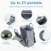 Lekebaby Gray Diaper Backpack - Multifunctional Baby Bag with Diaper Pad & Stroller Belts | Large Capacity Travel Bag for Parents - Buy Online on GoSupps.com