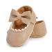 RVROVIC Baby Girl Moccasins Princess Mary Jane Flat Dresses Shoes Premium Lightweight Soft Sole Crib Shoes Toddler Shoes 12-18 Months B Beige