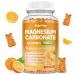 Magnesium Carbonate Gummies 500mg, Magnesium Supplement with Vitamin C, D3 & B6 for Muscle, Bone, Digestive & Immune Support, Orange Flavor, Sugar Free, Vegan, 60 Count