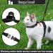 VKPETFR Cat Harness and Leash Set with Airtag Holder - Escape Proof Adjustable Kitten Harness for Small Large Cats - Lightweight Walking Travel Harness (Black) - Buy Online on GoSupps.com
