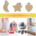 6-Piece Wooden Pacifier Clip Set | Safe Baby Nipple Holders & Nuckel Clips for Children - International Shipping - Buy Online on GoSupps.com