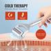Electric Ice Roller for Face & Eye Puffiness Relief | Skin Care Tool for Migraine Pain | Silver with Two Roller Heads - Buy Online on GoSupps.com
