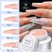 Saviland Build-Up Gel for Geln gel - 3Pcs 30g Clear Pink Nude Hard Gel Set with 100 Nail Shapes & Brush - Ultimate Nail Art Manicure Kit - Buy Online on GoSupps.com