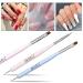Nail Art Brush Set - 6 Pieces Gel Polish Design Pen Liner Brush & Dotting Tools for Perfect Nail Art - Buy Online on GoSupps.com