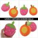 HEALLILY 2Pcs Baby Bath Sponges - Cute Strawberry Orange Shape - Body Scrubber & Lotion Applicator - Exfoliating Sponge for Kids Bath - 13x9.5cm - Buy Online on GoSupps.com
