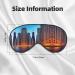 Buy Chicago Illinois USA Print Night Blackout Eyeshade | Elastic Strap for Shift Work Travel & Relaxation - Buy Online on GoSupps.com