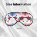 World Map Print Unisex Sleep Mask | Double-Sided Eye Mask for Sound Sleep & Skin Care - Buy Online on GoSupps.com
