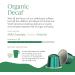 CRU Kafe Decaf Nespresso Original-Line Compatible Coffee Pod Capsules 20 Pods Organic Decaf Coffee 10 count (Pack of 2) - Buy Online on GoSupps.com