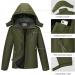 CAMEL Men's Winter Ski Jacket | Waterproof Snow Coat with Hood | X-Large Army Green - Buy Online on GoSupps.com