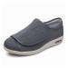 Adjustable Mens Diabetic Slippers Wide Air Cushion Lightweight Walking Shoes Comfort for Elderly Comfortable Orthopedic Wide Footwear for Arthritis Fasciitis Swollen Feet ( Color : Dark grey  Size