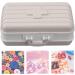 6 Compartment Mini Pill Box - Luggage Shaped Sealed Plastic Travel Pill Organizer (Beige - Buy Online on GoSupps.com