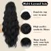 Ponytail Extension 26 Inch Ponytail Extension Clip in Curly Wavy Ponytail Hairpieces Long Wave Ponytail Hair Extension Natural Synthetic Drawstring Ponytail for Women Ponytail Hairpiece for Women (C 99j - Buy Online on GoSupps.com