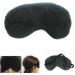 Plush Silk Sleep Eye Mask - Black Travel Shades Blindfold for Restful Sleep - Buy Online on GoSupps.com