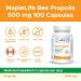 Maplelife Bee Propolis Natural Relief 500mg Easy to Take Capsule Essential Immunity Booster - 100 capsules - Buy Online on GoSupps.com