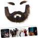 FOMIYES 3 Sets Beard Dress up Fake Beard False Mustache Pirate Beard Brown Beard Fake Mustache Beards Plush 20.00X13.00X0.50CMx3pcs Multix3pcs - Buy Online on GoSupps.com