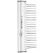 Resco USA-Made Comb for Dog, Horse and Cat Grooming Coarse Ergonomic Series Brushed Aluminum
