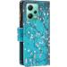 VQWQ Mobile Phone Case for Xiaomi Redmi Note 12 5G & Poco X5 - Protective Leather Cover with Lanyard & Zipper - Stylish Flower Design - Buy Online on GoSupps.com