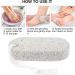 Stone For Feet Remover for Dead Skin 2 Pieces Pumice Stone for Heels Hands Palms Elbows and Body of Adults - Buy Online on GoSupps.com