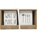 Rae Dunn Set of 2 Ceramic Brush Holders - Elegant Makeup & Wake Up Organizers in White | International Shipping Available - Buy Online on GoSupps.com