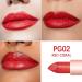 Oulac Red Shimmer Lipstick - Moisturizing Tinted Lip Balm with Gold Finish, Shea Butter Infused, Vegan & Gluten-Free (PG02) Red Coral - Buy Online on GoSupps.com